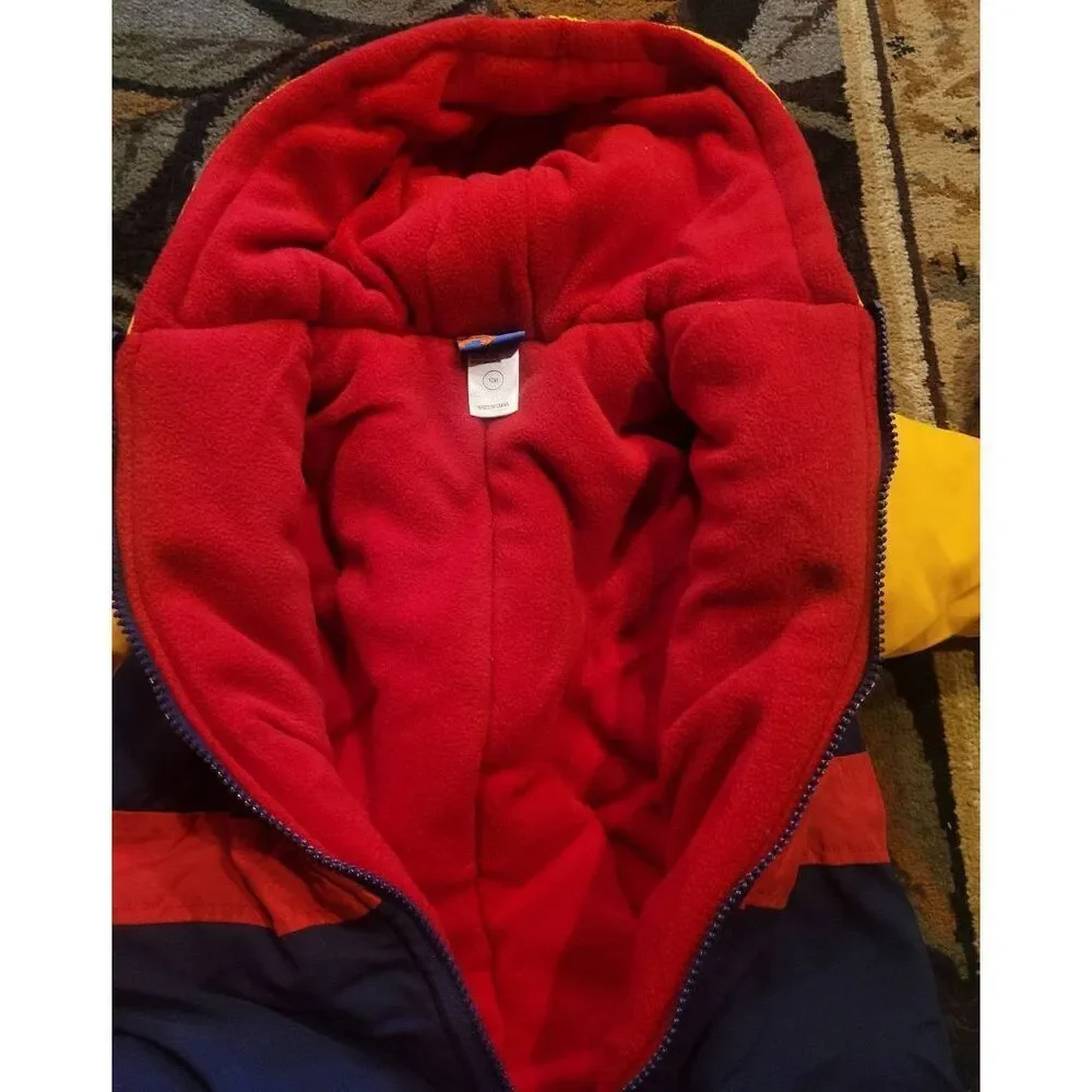 Vintage 90s Nickelodeon Snowsuit Kids 12M Blue Red Yellow Blues Clues